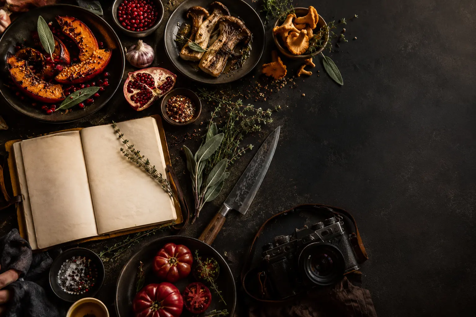 Quaderno di ricette e ingredienti insoliti